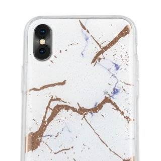 Marmur Silikon Hülle kompatibel mit SAMSUNG GALAXY S20 PLUS (G985F) Case TPU Soft Handy Cover Schutz in Weiß