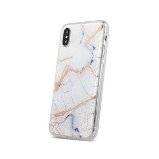 Marmur Silikon Hülle kompatibel mit SAMSUNG GALAXY S20 PLUS (G985F) Case TPU Soft Handy Cover Schutz in Weiß