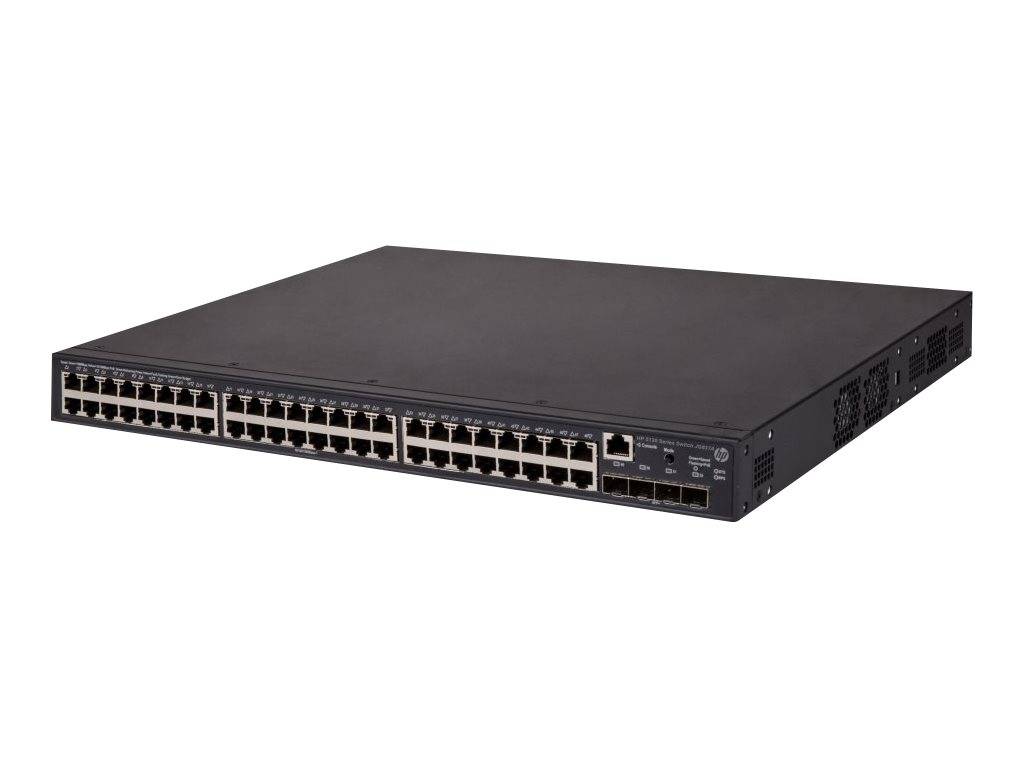 HPE 5130-48G-PoE+-4SFP+ EI - Switch - L3 - managed - 48 x 10/100/1000 + 4 x 10 Gigabit Ethernet / 1 Gigabit Ethernet SFP+ - an Rack montierbar