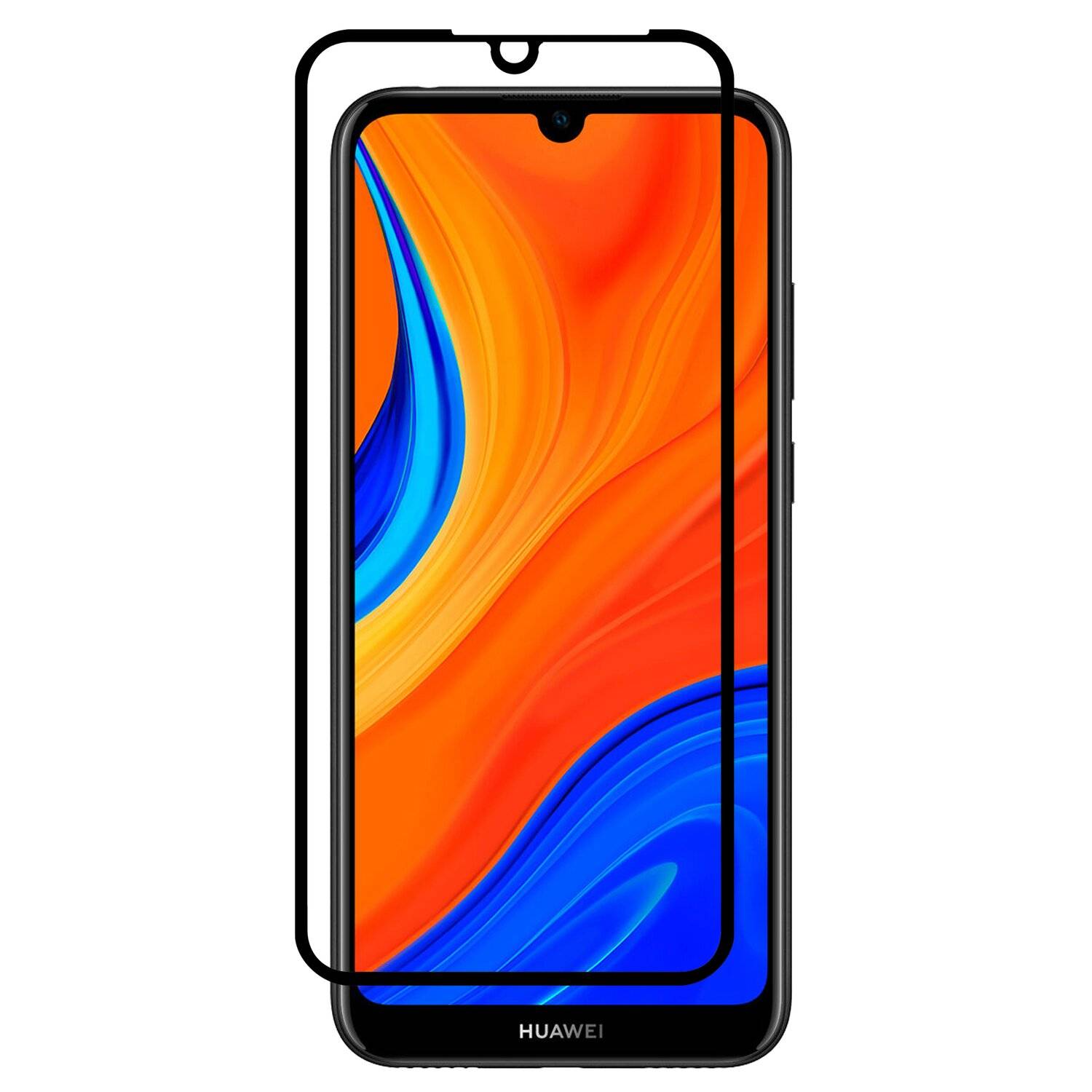 cofi1453® 5D Schutz Glas kompatibel mit HUAWEI Y6s Curved Schutz Folie Vollständig Klebend und Abdeckung