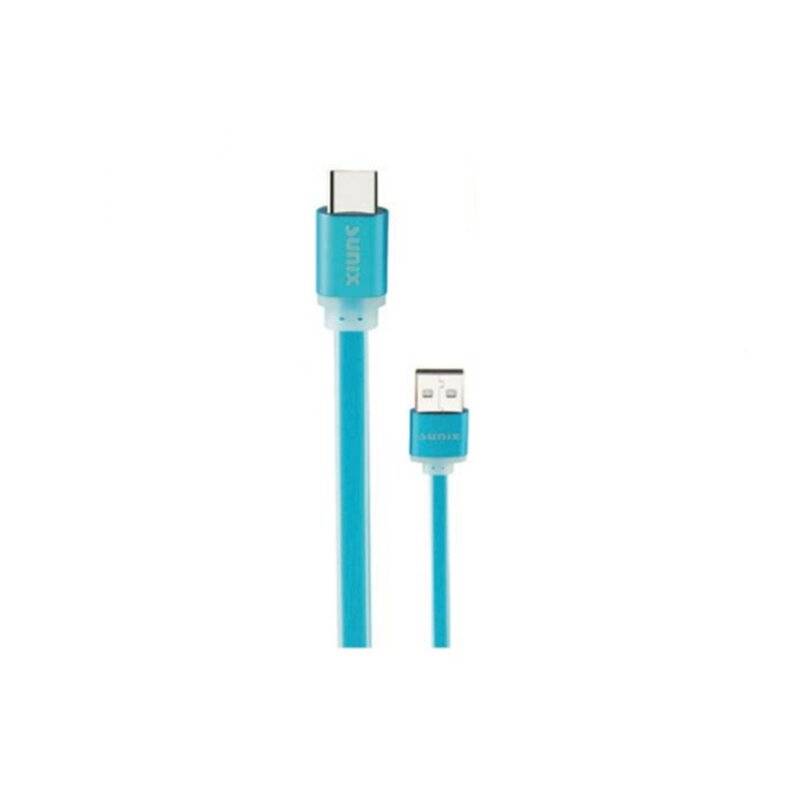 1,2m Softtouch USB iOS Ladekabel Datenkabel Kabel Ladegerät in Blau
