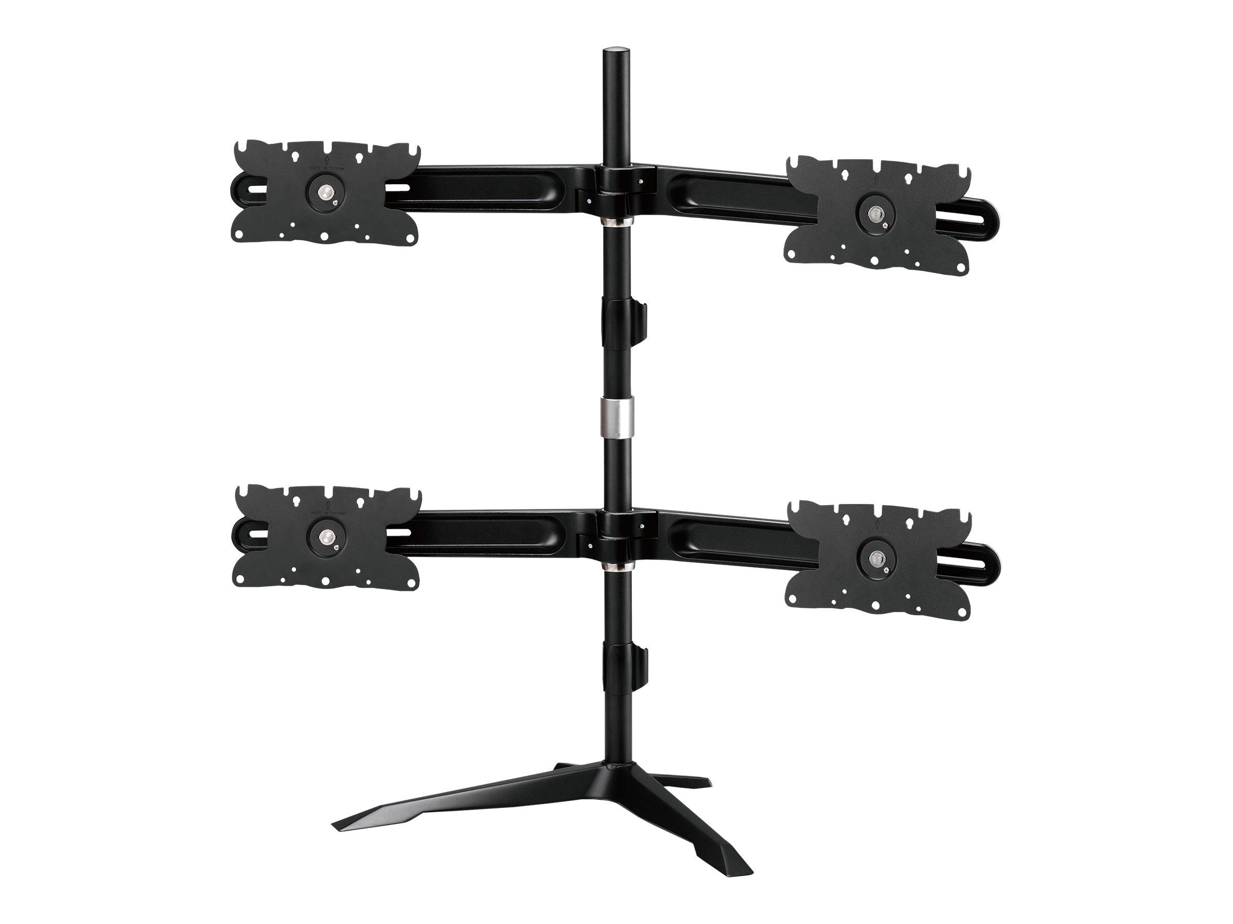 Aavara - Aufstellung für 4 LCD-Anzeigen (ExperTorque) - Aluminium, Stahl - Bildschirmgröße: 61-81.3 cm (24-32) - Schreibtisch-Ständer