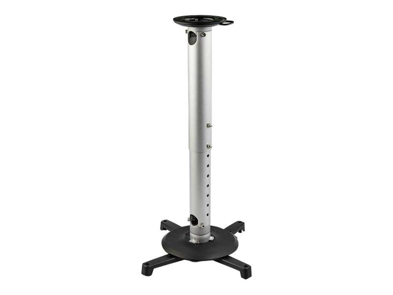 StarTech.com Universal Ceiling Projector Mount, Heavy Duty Height Adjustable/Extendable Pole Mount 5""-22.7"" from