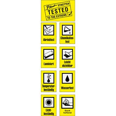 P-touch Schriftbandkassette TZEN231 12mmx8m unlaminiert sw auf ws