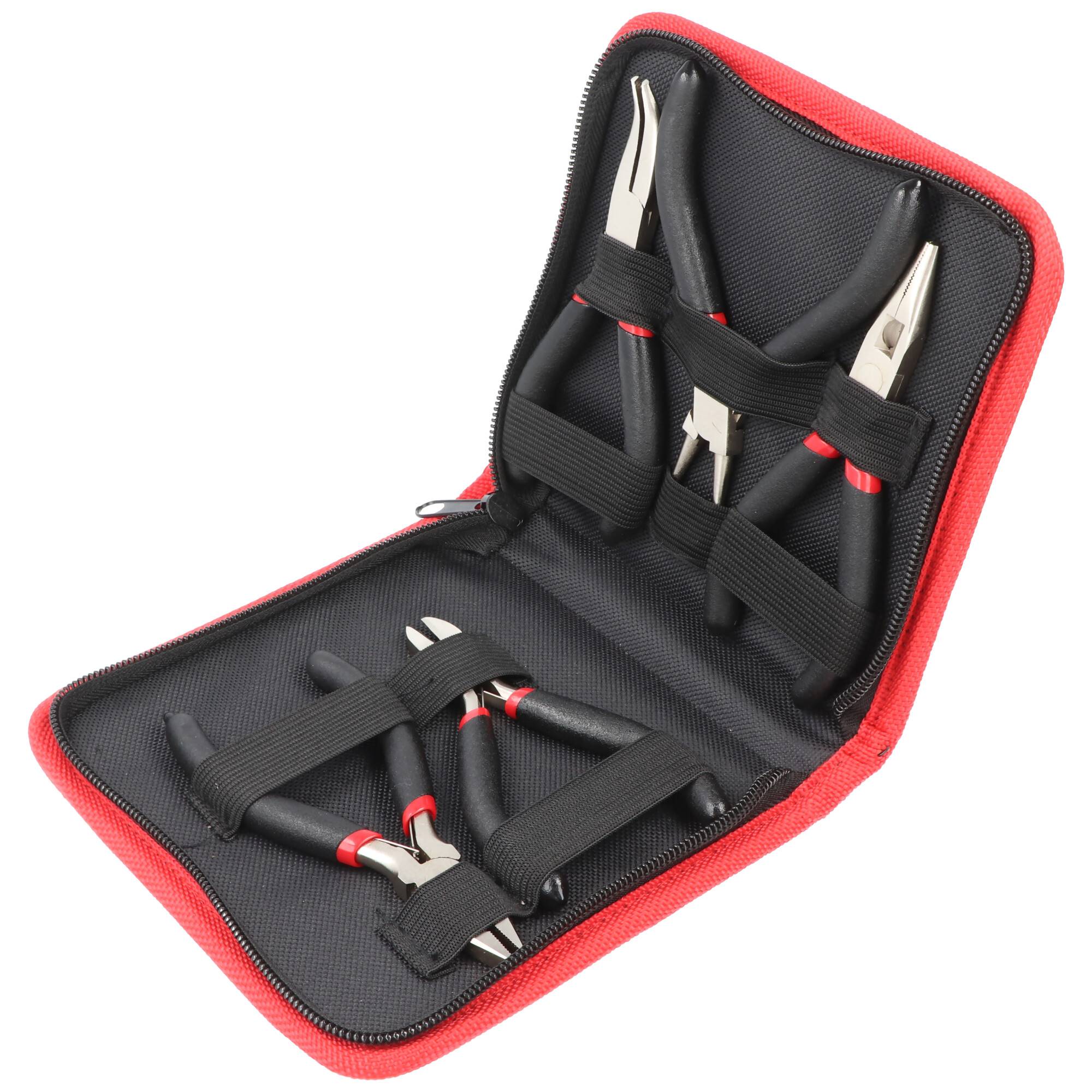 Zangen-Set für Hobby und Bastler, Elektriker sowie Elektroniker, hochpräzise Kleinzangen mit PVC Isolierung