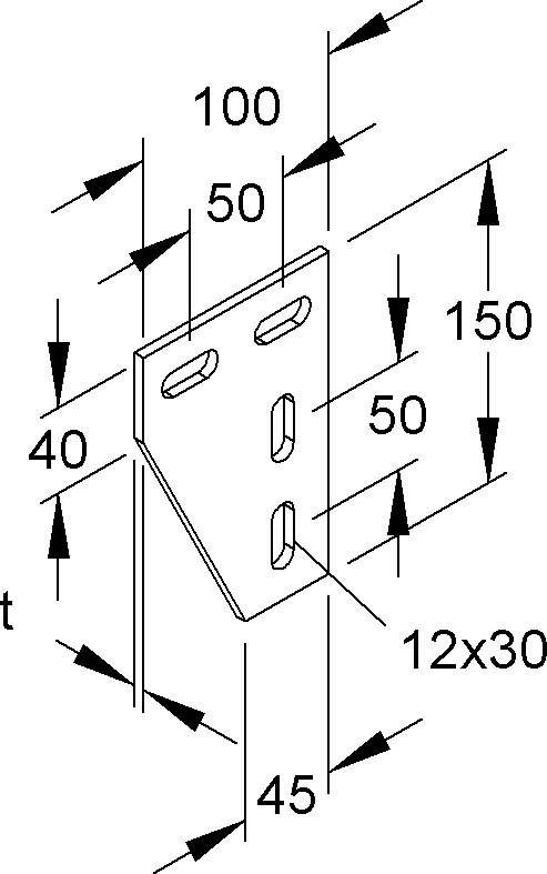 Niedax Winkelverbinder KNW 50/50