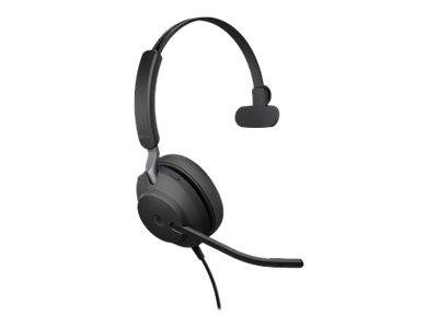 Jabra Evolve2 40 MS Mono - Headset - On-Ear - konvertierbar