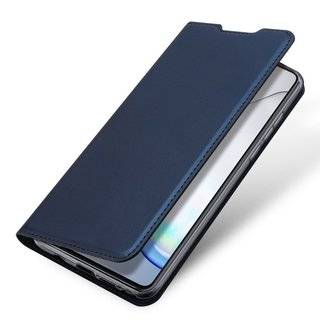Buch Tasche "Dux Ducis" kompatibel mit SAMSUNG GALAXY S10 LITE (G770F) Handy Hülle Etui Brieftasche Schutzhülle mit Standfunktion, Kartenfach Blau