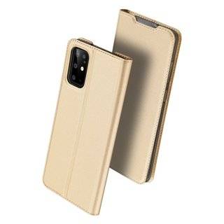 Buch Tasche "Dux Ducis" kompatibel mit SAMSUNG GALAXY S20 (G980F) Handy Hülle Etui Brieftasche Schutzhülle mit Standfunktion, Kartenfach Gold