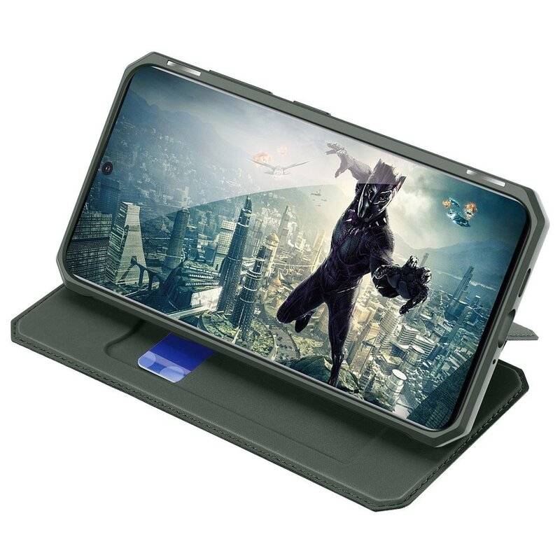 Buch Tasche Dux Ducis für SAMSUNG GALAXY S20 ULTRA G988B Handy Hülle Etui Brieftasche Schutzhülle mit Standfunktion, Kartenfach Grün
