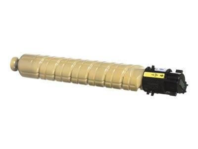 Beige zylindrische Druckertonerkassette mit schwarzer Endkappe, auf weißem Hintergrund dargestellt.