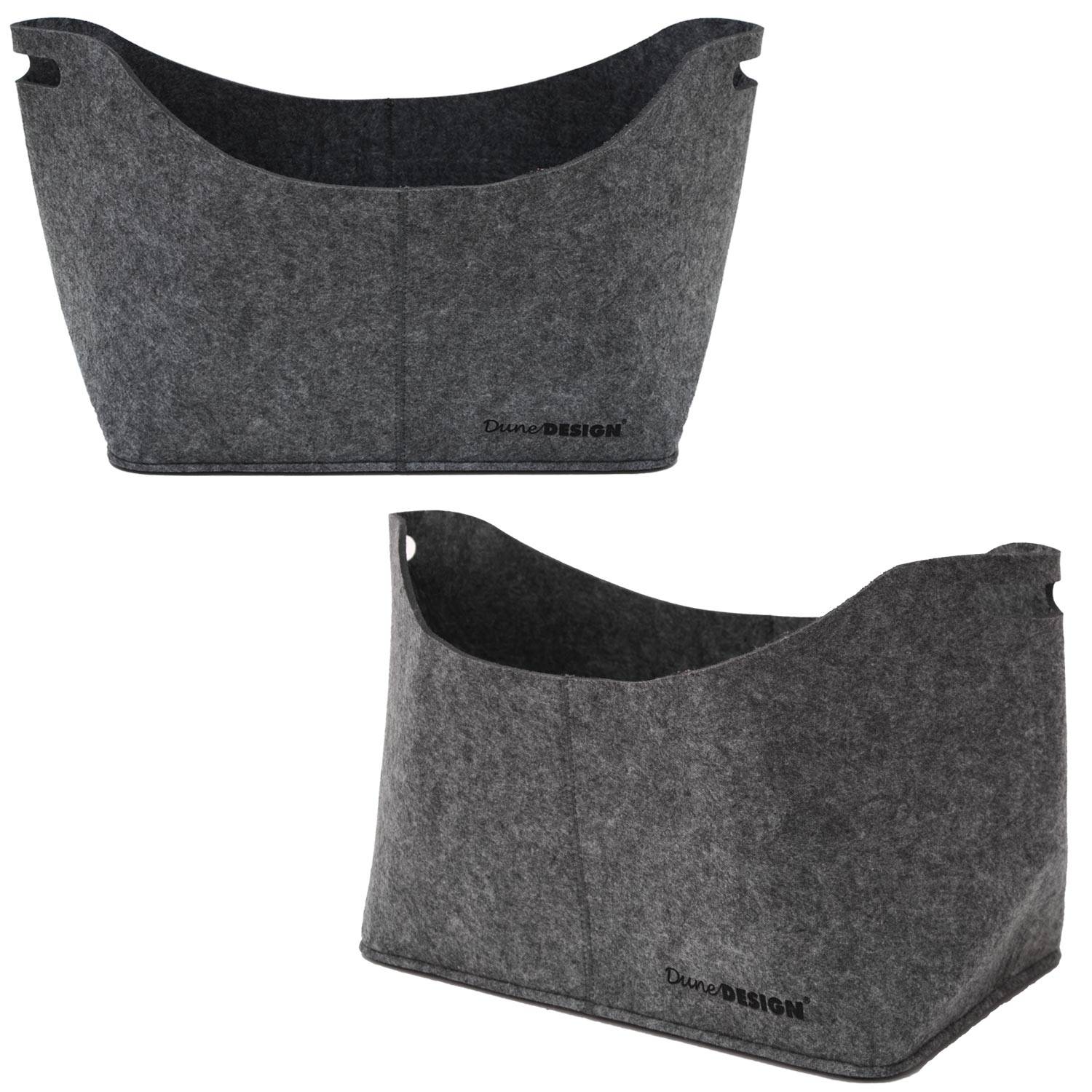 XL Filztasche 40x25x30cm Filzkorb 15KG Kaminholz-Tasche Einkaufskorb Filzkorb