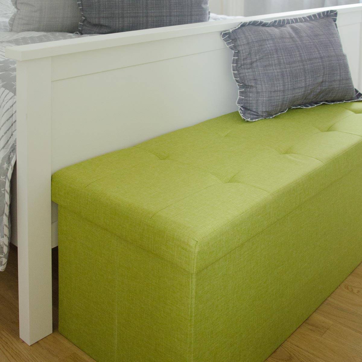 Sitzbank faltbar 110x38x38 cm Grün mit 2 Trennwänden