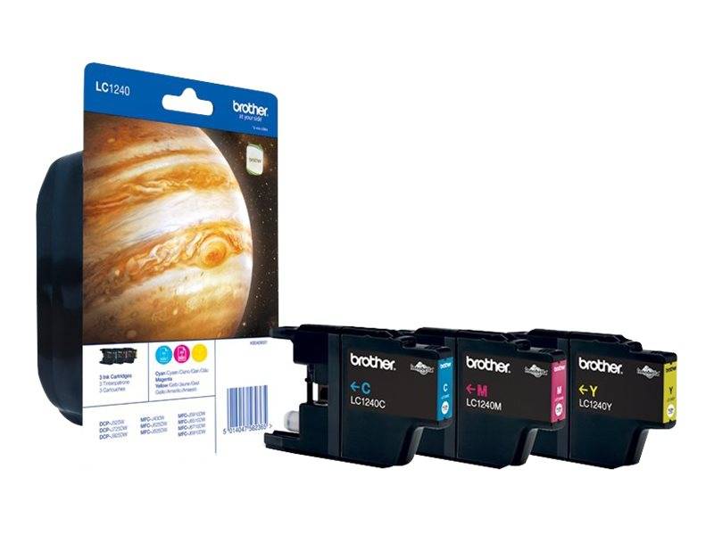 Brother LC1240 - 3er-Pack - Gelb, Cyan, Magenta