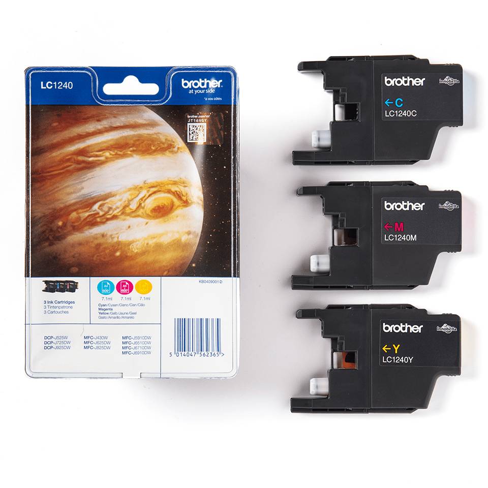 Brother LC1240 - 3er-Pack - Gelb, Cyan, Magenta