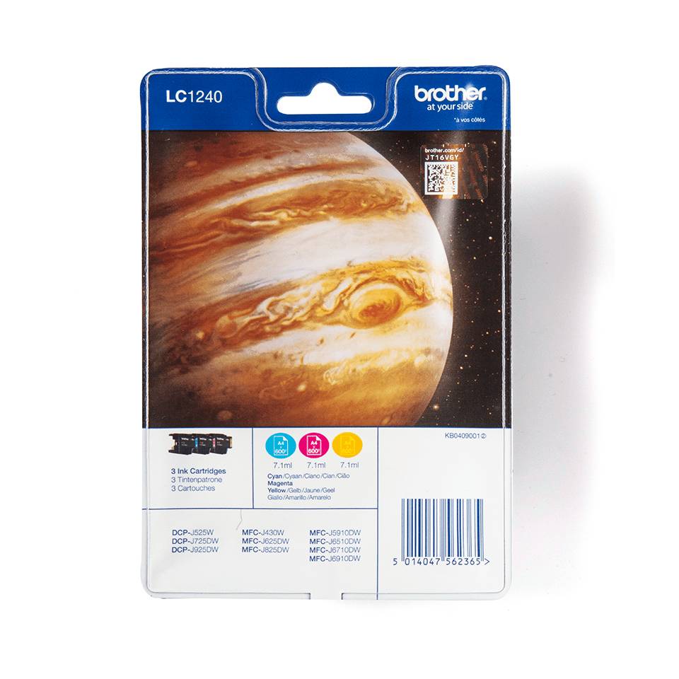 Brother LC1240 - 3er-Pack - Gelb, Cyan, Magenta