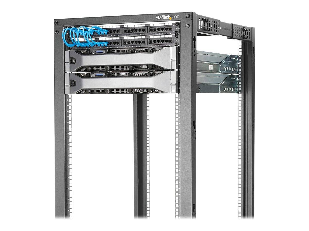 StarTech.com 19-Zoll Serverschrank - 15HE Laborgestell - Tiefenverstellbar 56 bis 102 cm - Tragfähigkeit 544 kg - Dell P