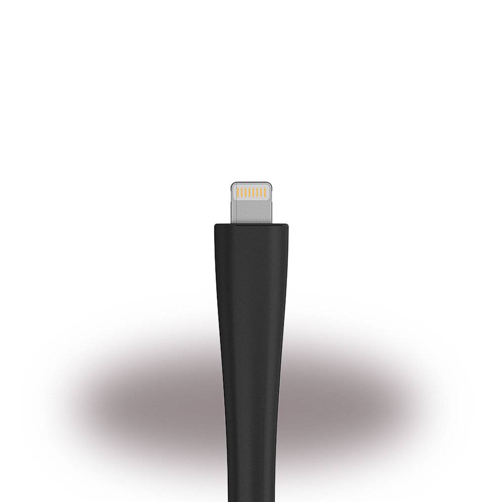 Mophie - Memory-Flex Lightning Kabel - Apple iPhone 7, 7 Plus, 8, 8 Plus, X - Schwarz