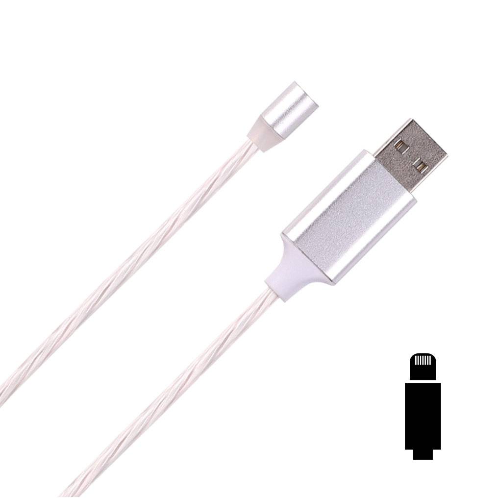 Cyoo - Flow Light Magnet  - Apple Ipad Iphone Lightning Ladekabel 1m - Weis