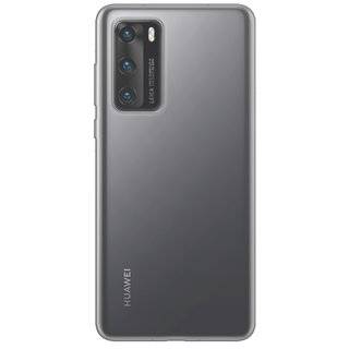 Silikon Hülle Basic kompatibel mit Huawei P40 Case TPU Soft Handy Cover Schutz Transparent