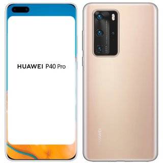 Silikon Hülle Basic kompatibel mit Huawei P40 Pro Case TPU Soft Handy Cover Schutz Transparent