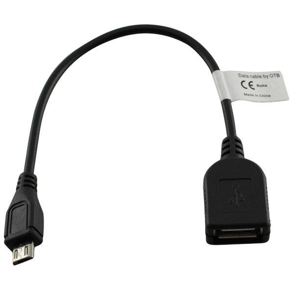 OTB Adapterkabel Micro-USB OTG (USB On-The-Go) für Smartphones, Tablets und Camcorder