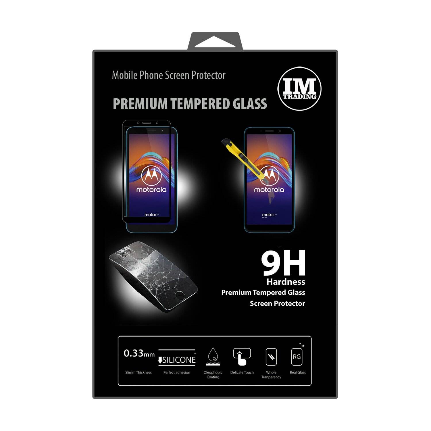 cofi1453® 5D Schutz Glas kompatibel mit MOTOROLA MOTO E6 PLAY Curved Schutz Folie Vollständig Klebend und Abdeckung