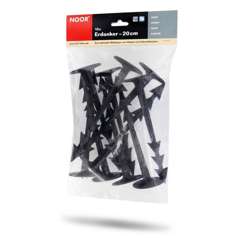 Erdanker Bodenanker für Unkrautfolie 20 cm 10 Stk.