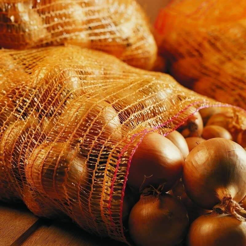 Raschelsäcke goldgelb mit Zugband