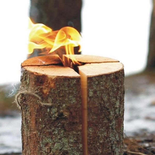 Schwedenfeuer Schwedenfackel Höhe 25cm Ø17-24cm Schwedenfeuer Schwedenfackel Höhe 25cm Ø17-24cm