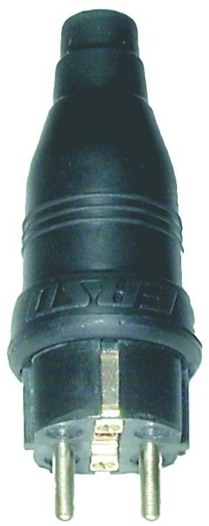 ERSO 2218 Vollgummi-Industriestecker Typ VSI