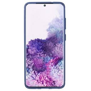 cofi1453® Silikon Hülle Bumper Carbon kompatibel mit SAMSUNG GALAXY S20+ (G985F) Case TPU Soft Handyhülle Cover Schutzhülle Blau