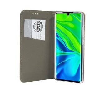 cofi1453® Buch Tasche "Smart" kompatibel mit XIAOMI MI NOTE 10 PRO Handy Hülle Etui Brieftasche Schutzhülle mit Standfunktion, Kartenfach Gold
