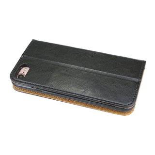 cofi1453 Elegante ECHT Leder Buch-Tasche Hülle kompatibel mit Samsung Galaxy A71 (A715F) in Schwarz Wallet Book-Style Cover Schale
