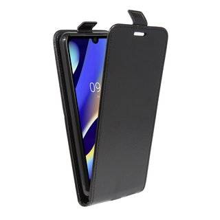 cofi1453® Flip Case kompatibel mit WIKO VIEW 3 LITE Handy Tasche vertikal aufklappbar Schutzhülle Klapp Hülle Schwarz