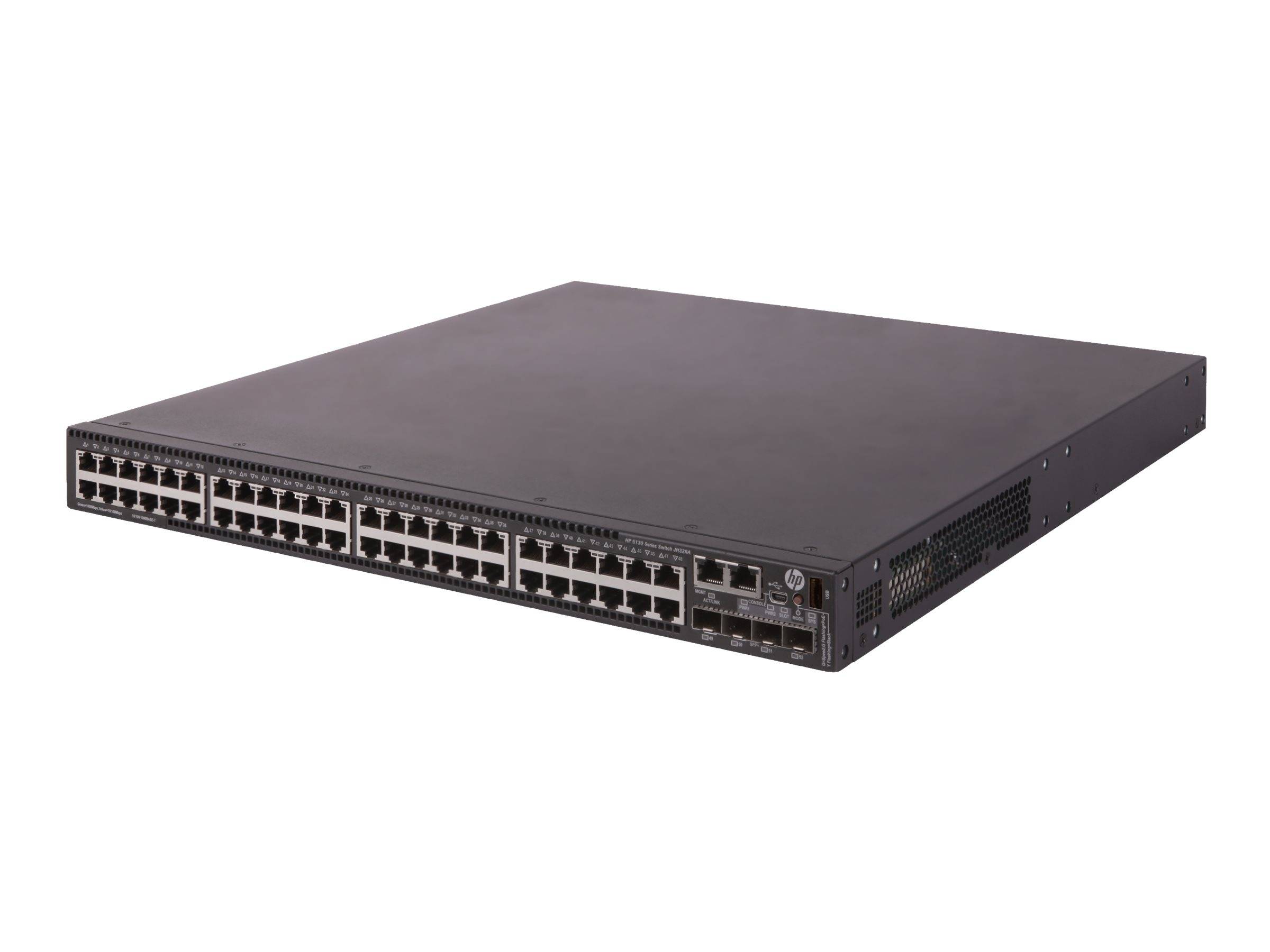 HPE 5130 48G PoE+ 4SFP+ 1-slot HI - Switch - managed - 48 x 10/100/1000 (PoE+)