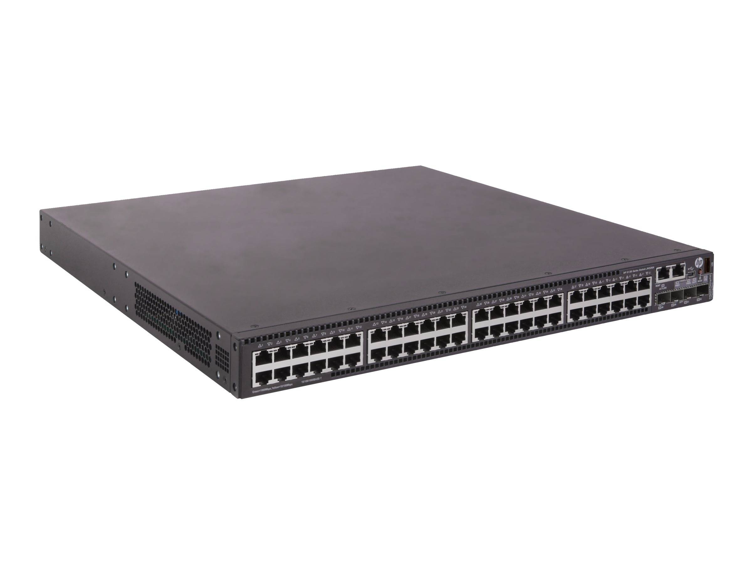 HPE 5130 48G PoE+ 4SFP+ 1-slot HI - Switch - managed - 48 x 10/100/1000 (PoE+)