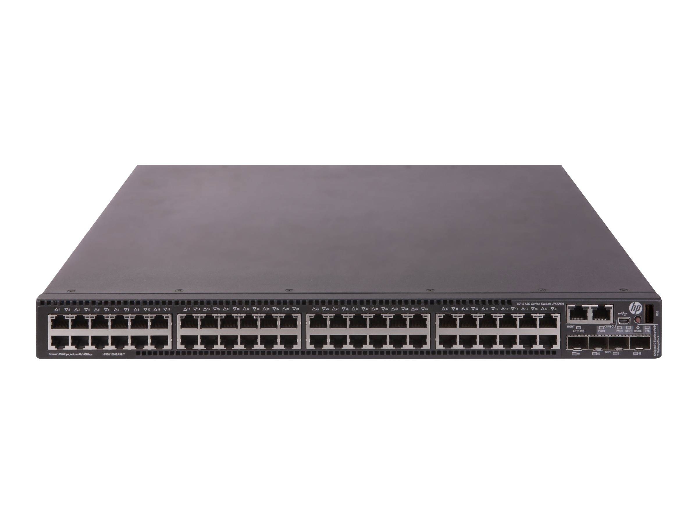 HPE 5130 48G PoE+ 4SFP+ 1-slot HI - Switch - managed - 48 x 10/100/1000 (PoE+)