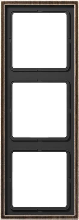 Jung Rahmen 3fach Mess/antik ME 2983 AT