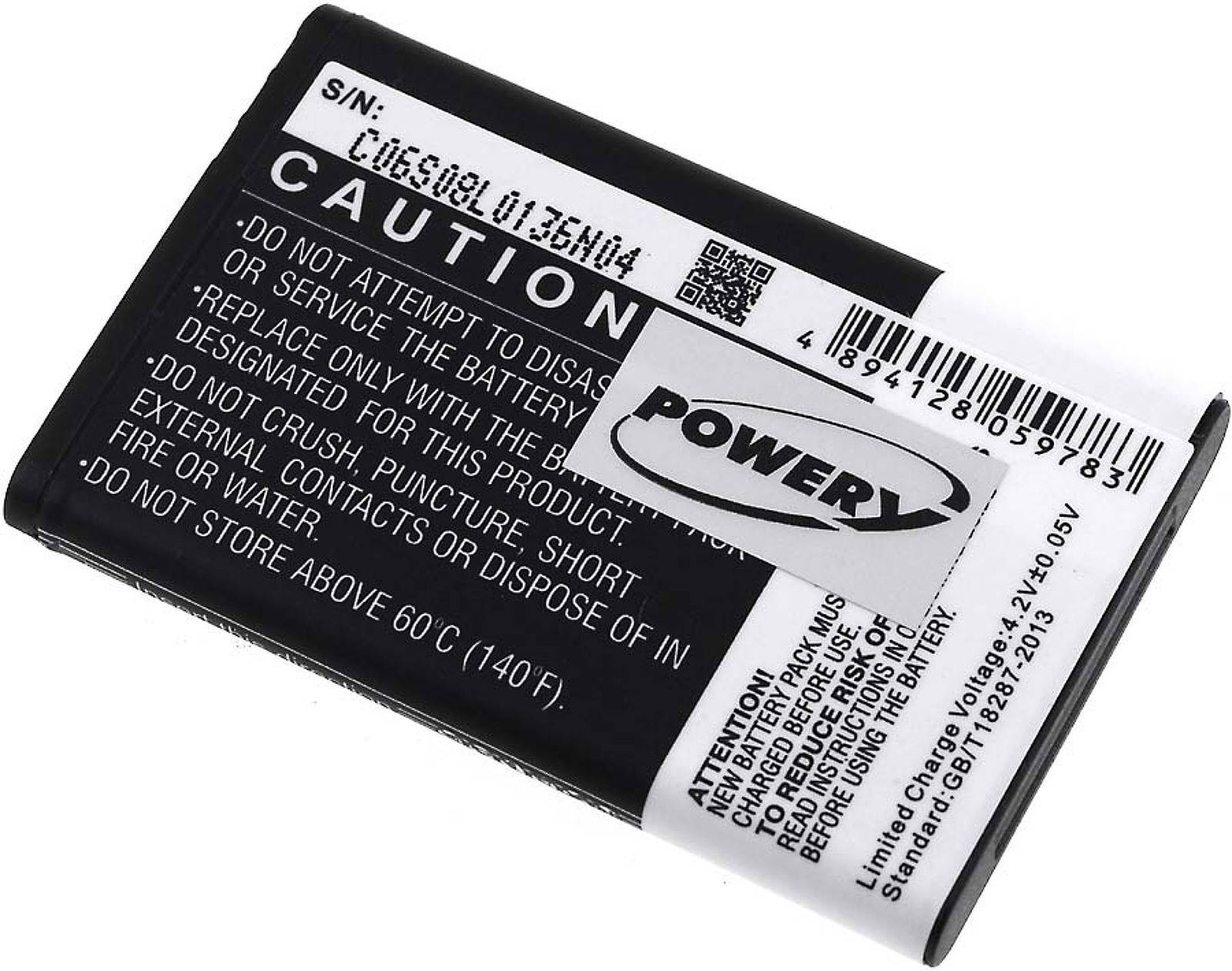Powery Akku für Doro Primo 215/ Typ DF-NK500DH, 3,7V, Li-Ion