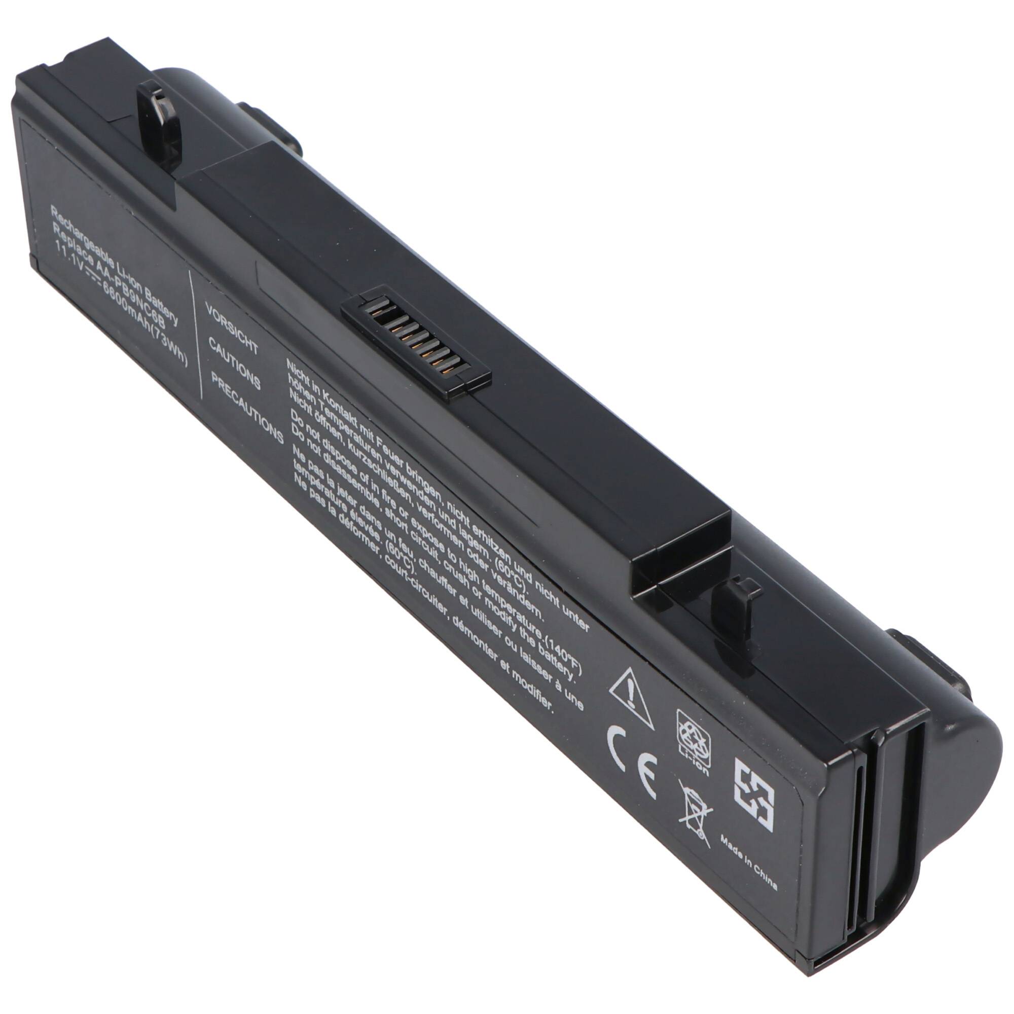 Akku passend für Samsung Q318, AA-PB9NC6B, AA-PB9NS6B, AA-PB9NC6W, 11,1V 6600mAh