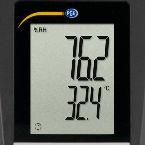 PCE Instruments Thermo-Hygro-Psychrometer PCE-HVAC 3 |Luftfeuchte |Feuchte absolut|%rH |°C |°F |GPP |g/kg |g/m³ |gr/ft³