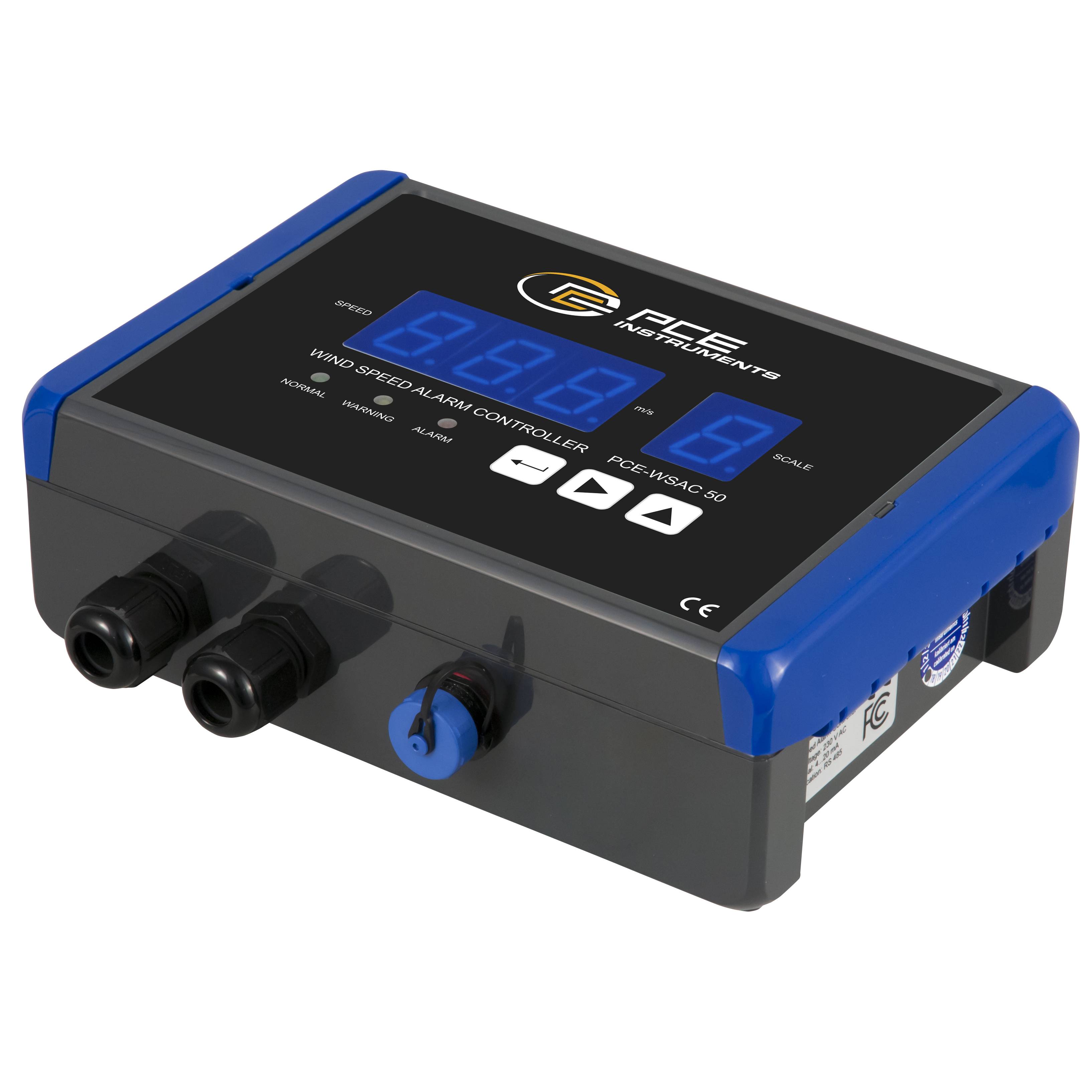 PCE Instruments Anemometer PCE-WSAC 50-110 inkl. ISO-Zertifikat |0...50 m/Sek. |230 V AC |Eingangssignal 4…20 mA |IP66