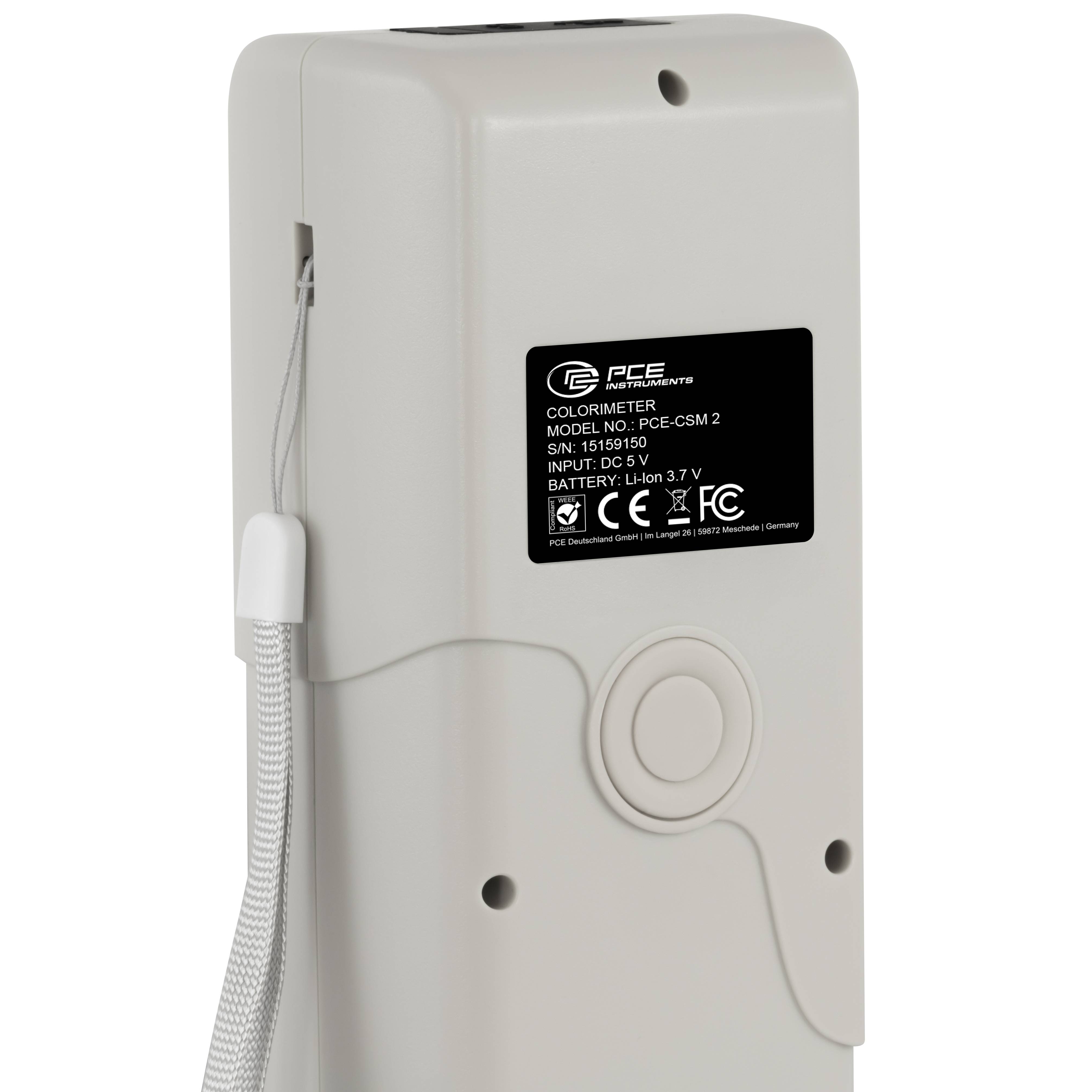 PCE Instruments Farbmessgerät PCE-CSM 2 |CIEL*a*b*C*h |CIEL a* b* |CIEXYZ |Messöffnung Ø 8 mm |Software |LED