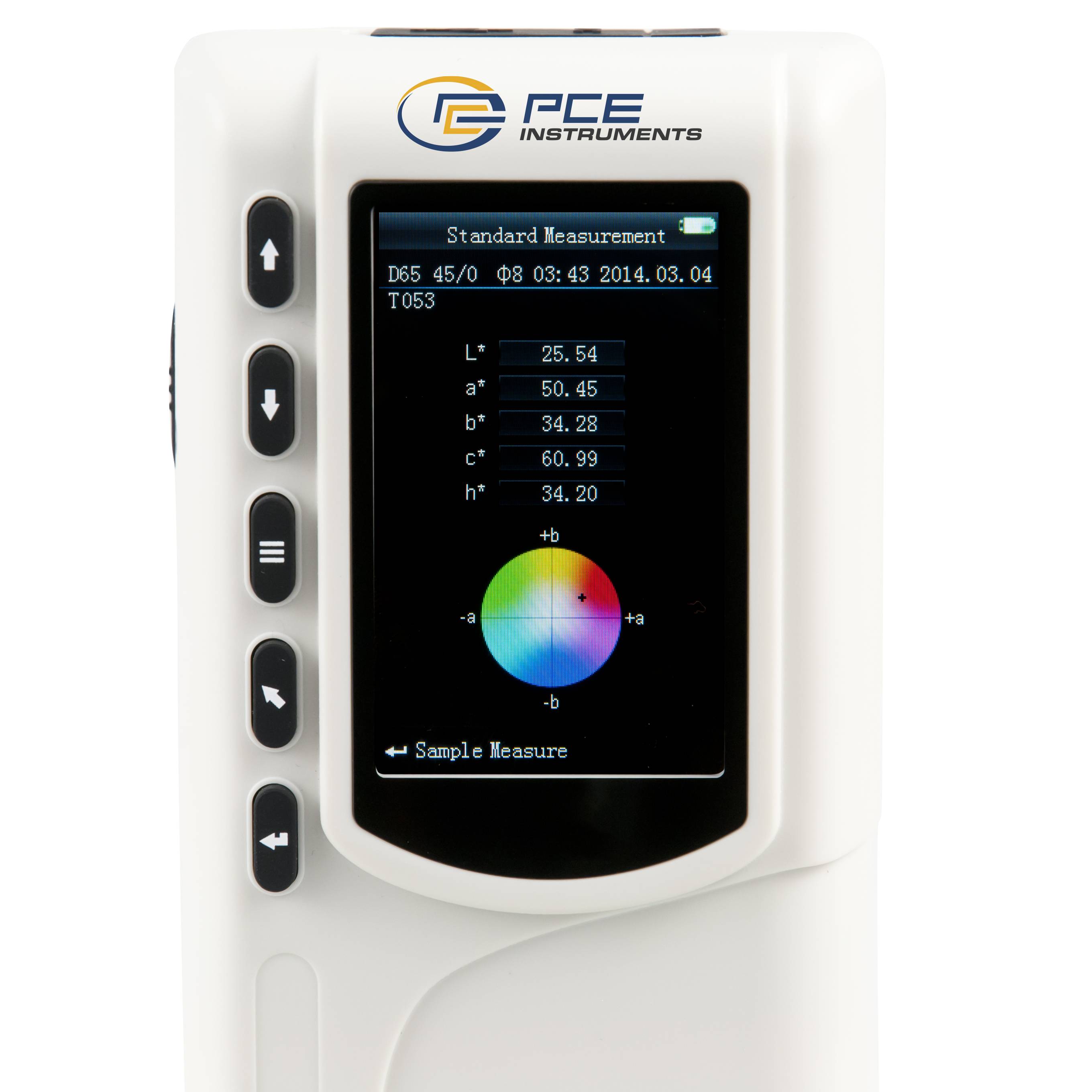 PCE Instruments Farbmessgerät PCE-CSM 4 |CIEL*a*b*C*h |CIEL a* b* |CIEXYZ |Messöffnung Ø 20 mm |Software |LED