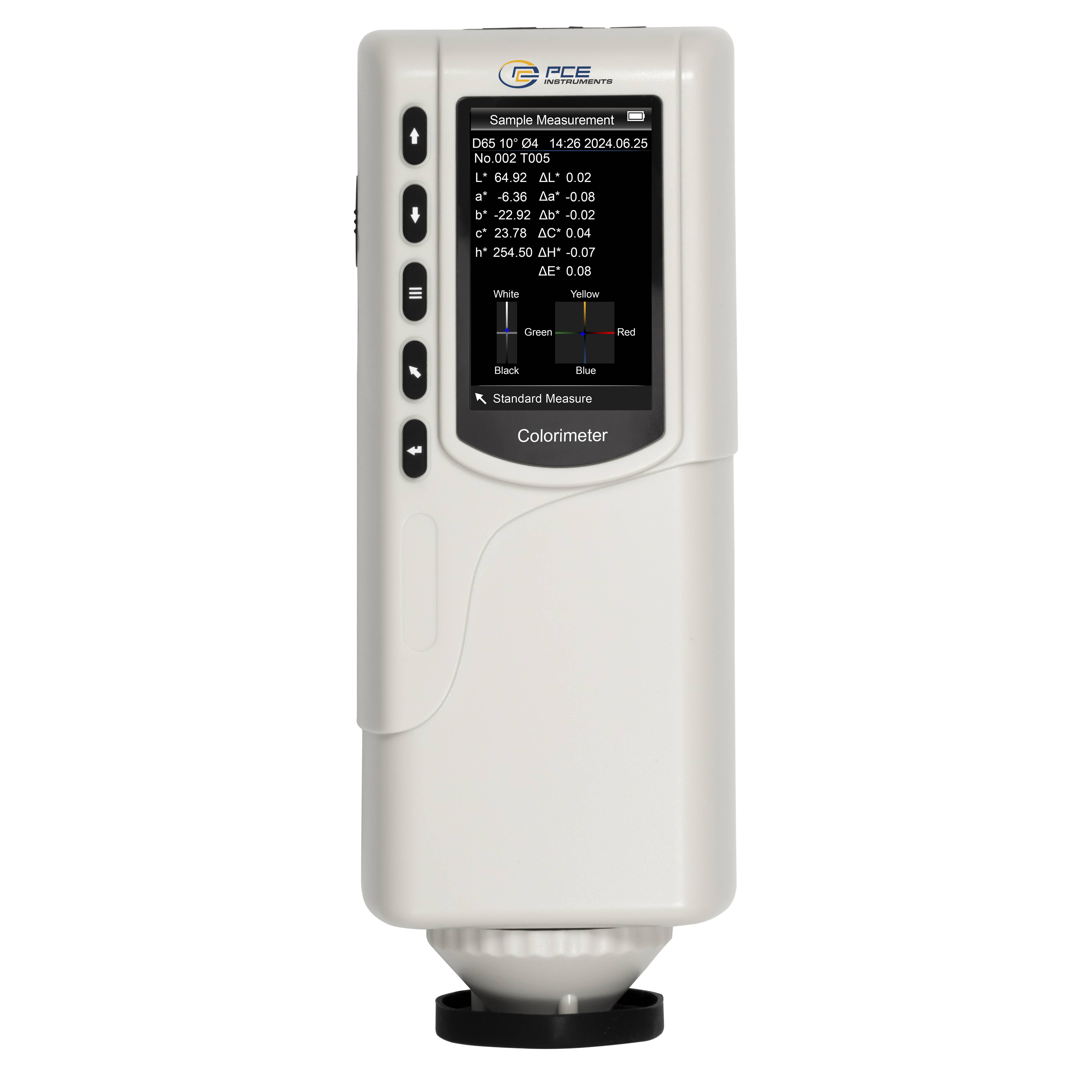 PCE Instruments Farbmessgerät PCE-CSM 5 |CIE LAB |XYZ |LCh |RGB |LUV |wechselbare Messaufsätze |Ø 4 mm |Ø 8 mm