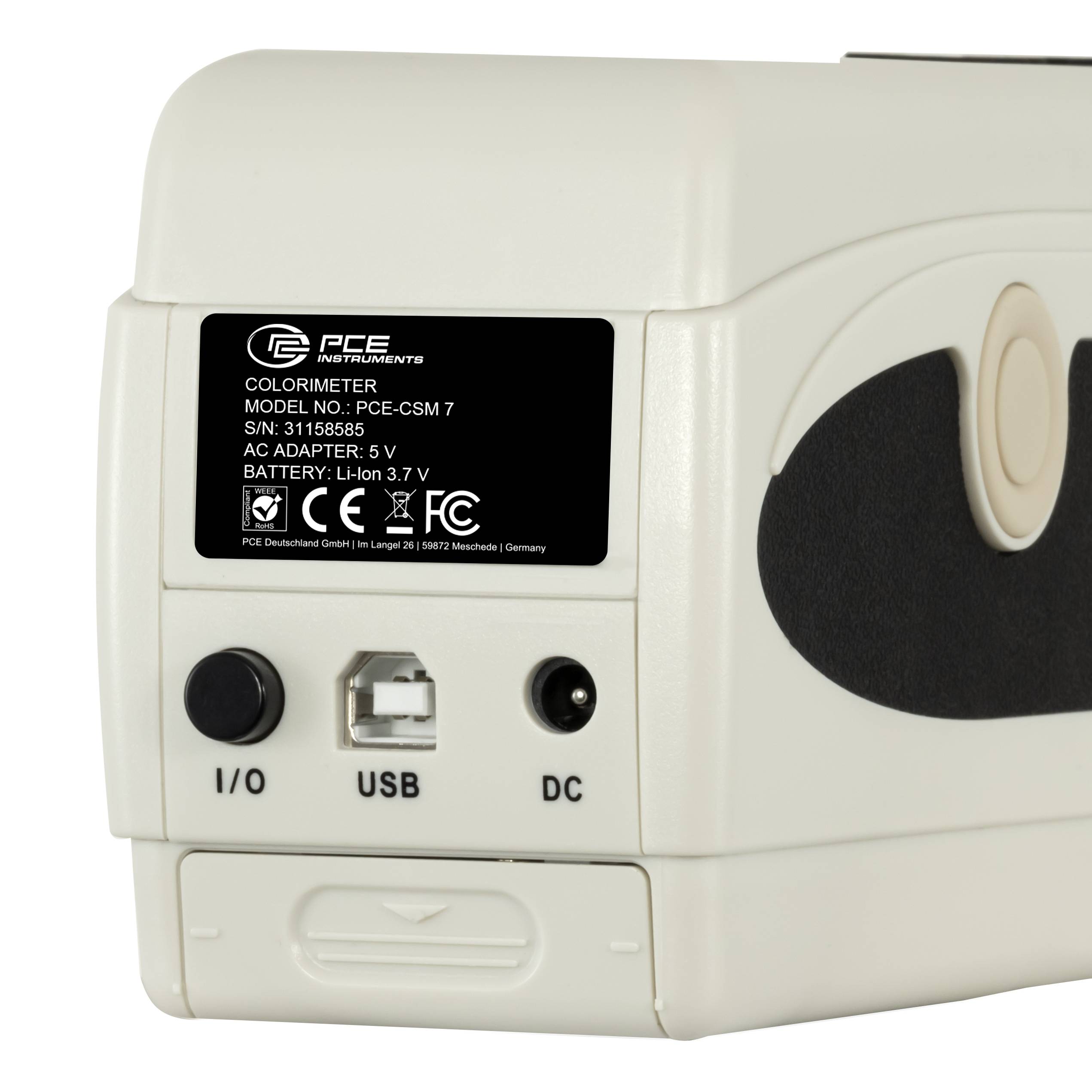 PCE Instruments Farbmessgerät PCE-CSM 7 |CIEL*a*b*C*h |CIEL a* b* |CIEXYZ |wechselbare Messaufsätze |Ø8 mm |Ø4 mm