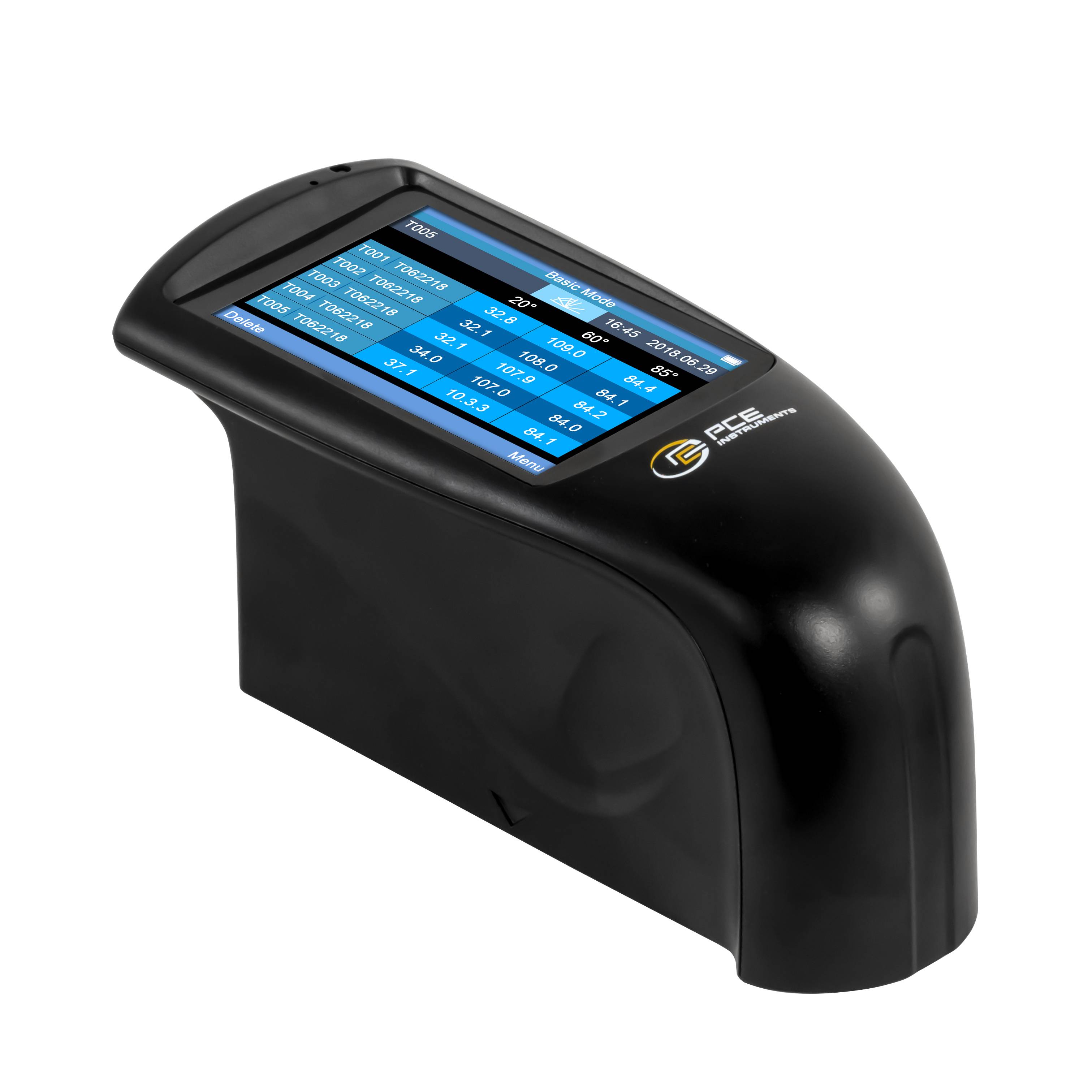PCE Instruments Glanzmessgerät PCE-IGM 100 Messgeometrie 20°|60°|85° |geringe Messzeit |Speicher |Software |3,5 " TFT