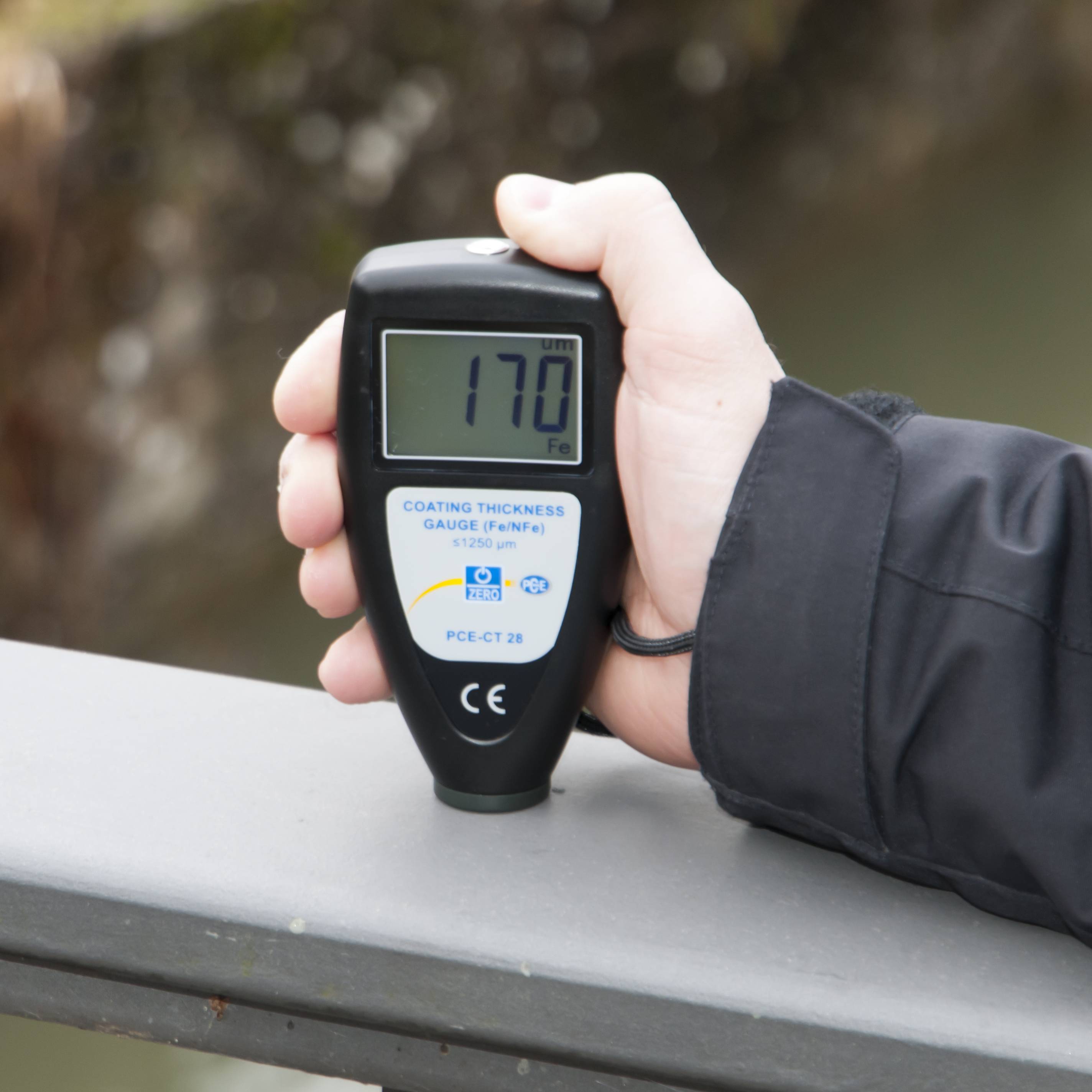 PCE Instruments Schichtdickenmessgerät PCE-CT 28 |0…1250 µm |Lack |Kunststoff |Stahl |Eisen |NE-Metalle |Aluminium uvm.