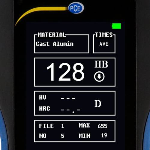 PCE Instruments PCE-2900-ICA Wifi Härtetester inkl. ISO-Zertifikat |Vickers Rockwell Brinell Leeb Shore & Zugfestigkeit